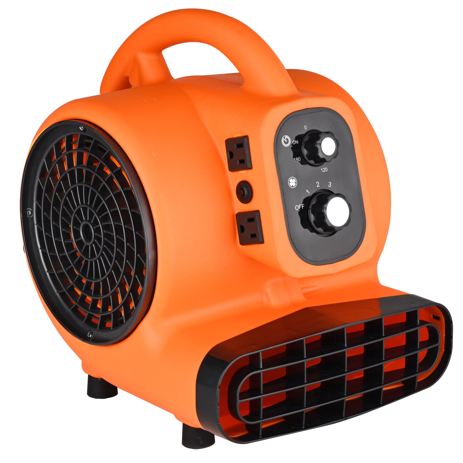 Floor Blower, 1/4 HP, 1000 CFM Air Mover For Drying And Cooling, Portable Carpet Dryer Fan With 4 Blowing Angles And Time Function, For Janitorial, Home, Commercial, Industrial Use, ETL Listed_voghion.com